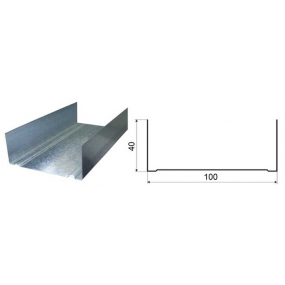 Профиль UW (ПН-6) 100х40 0,4L= 3м